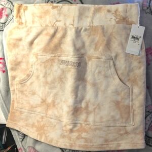 Guess beige marble mini skirt women's xll
